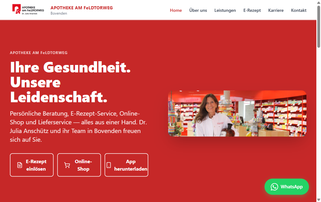 Apotheke am Feldtorweg — Apothekenwebsite